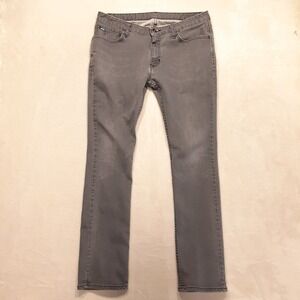 Vans Mens Slim Straight Jeans 32x32 Gray Cotton Spandex